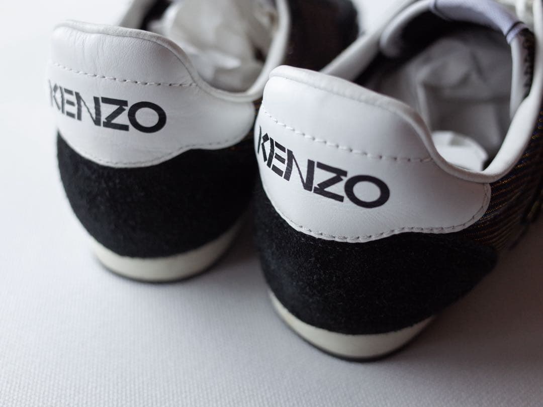 KENZO ケンゾー　タイガー 虎刺繍　スニーカー ブラウン系 ラメ　約24cm