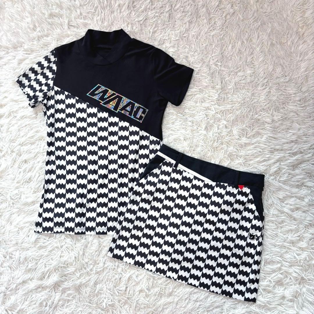 最新 waac セットアップ ブラック 冷感 ストレッチ モックネック