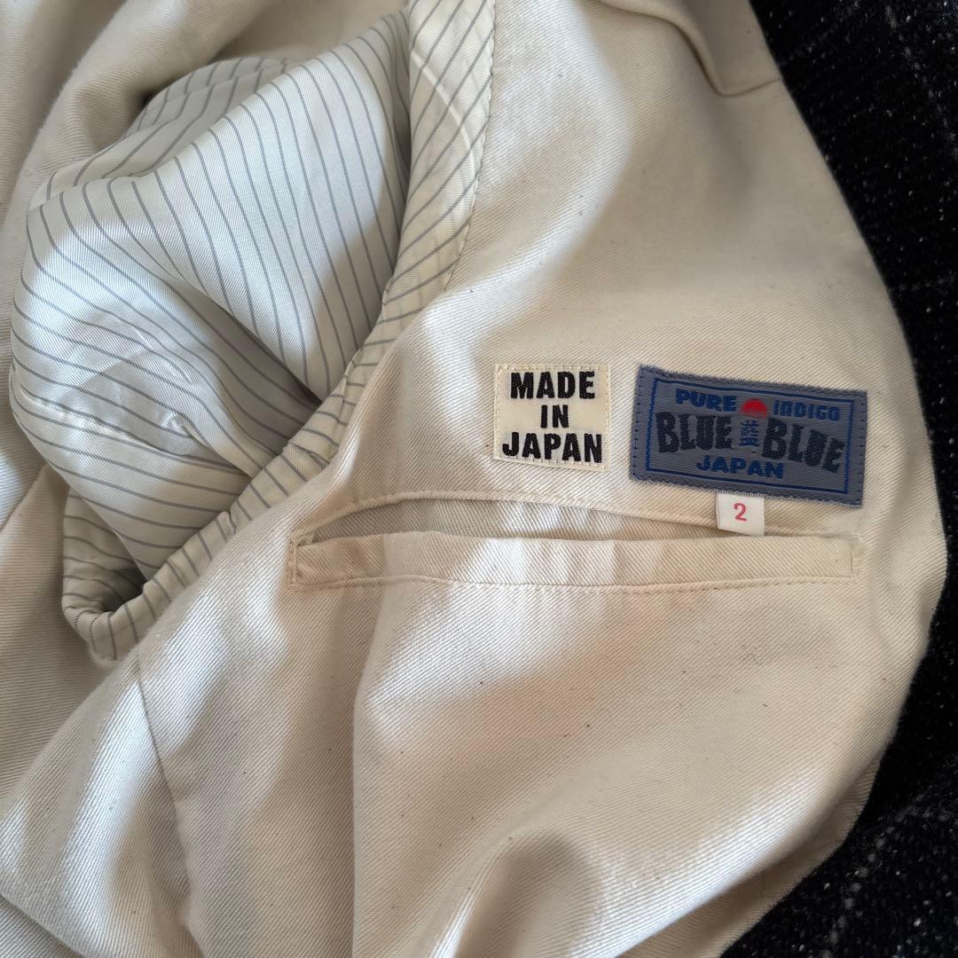 新品◆BLUE BLUE◆定価5万円 日本製 ツイードジャケット 絹・アルパカ混