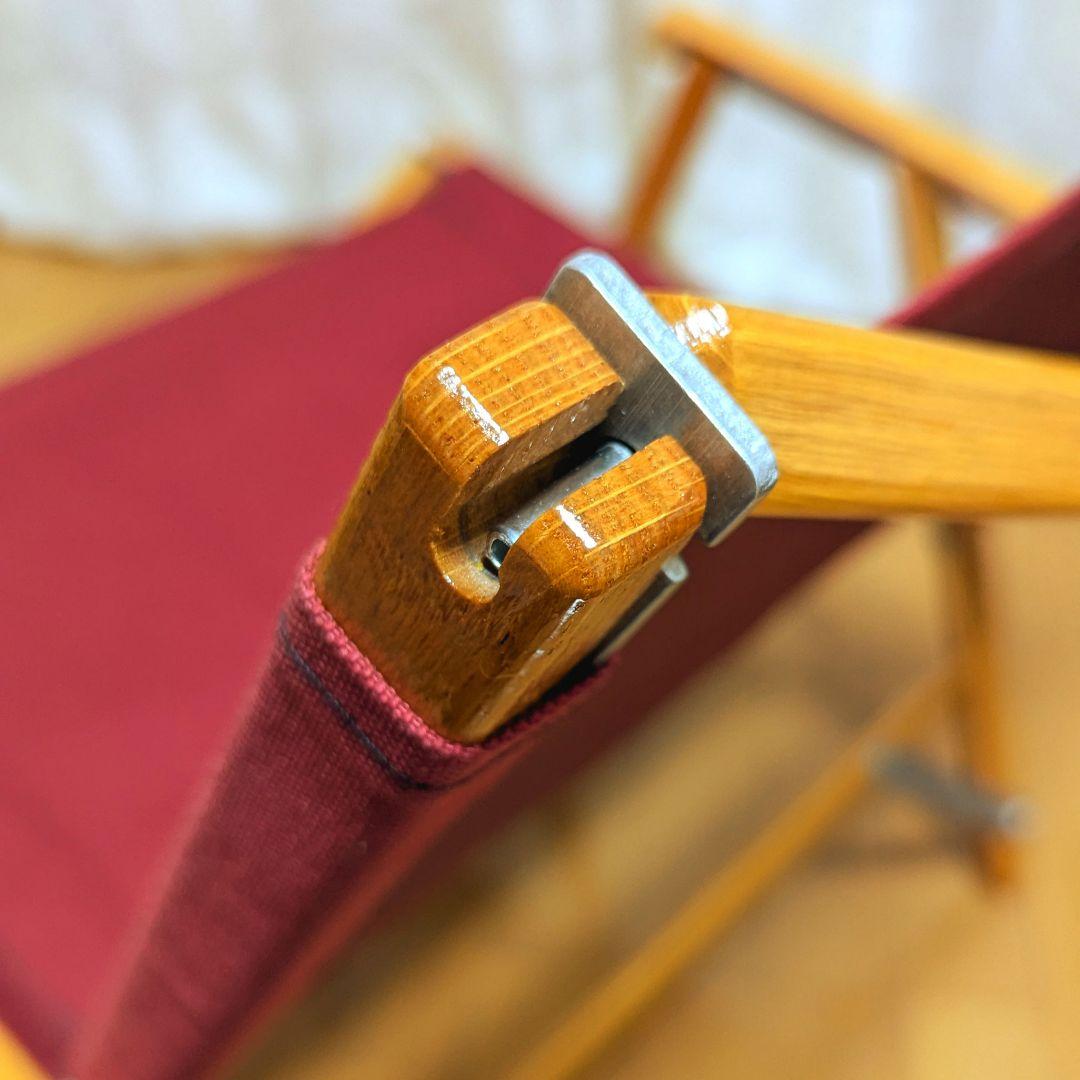 カーミットチェア　ワイド　バーガンディ　レッド