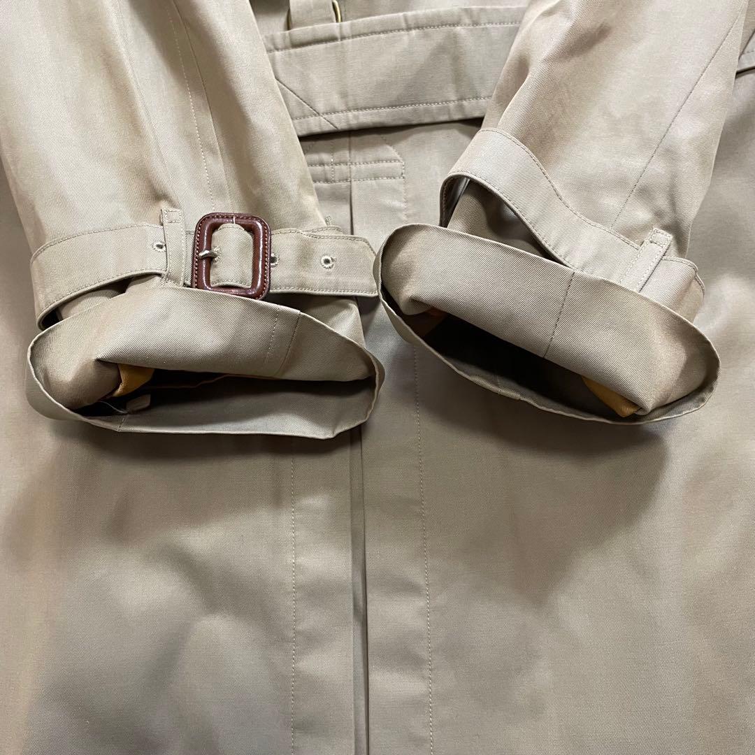 白タグ　バーバリー　トレンチコート　玉虫　マキシ丈　ライナー　ベルト完備　M相当