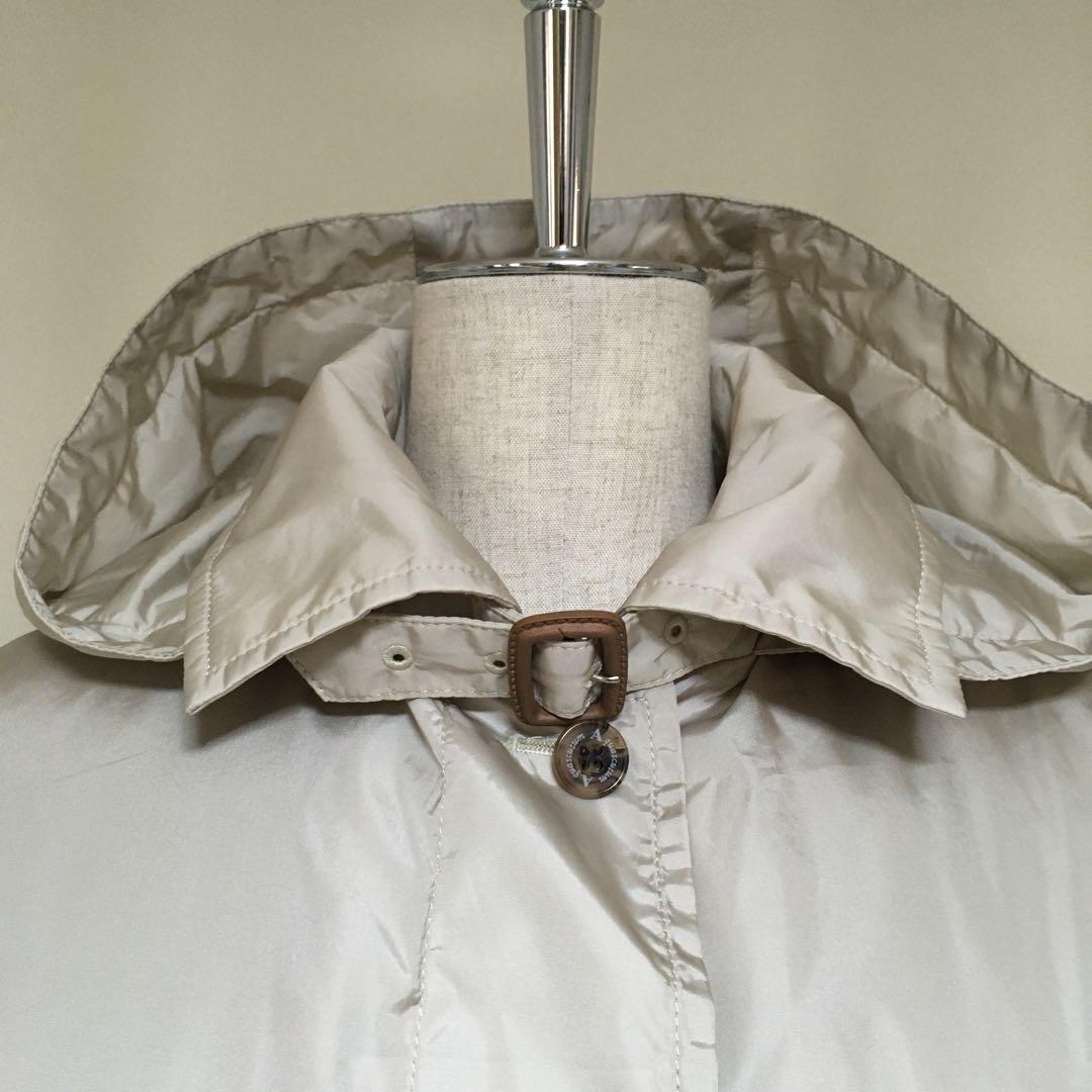 美品◇アクアスキュータム 定7.5万 ボアライナー付 AラインスプリングコートS