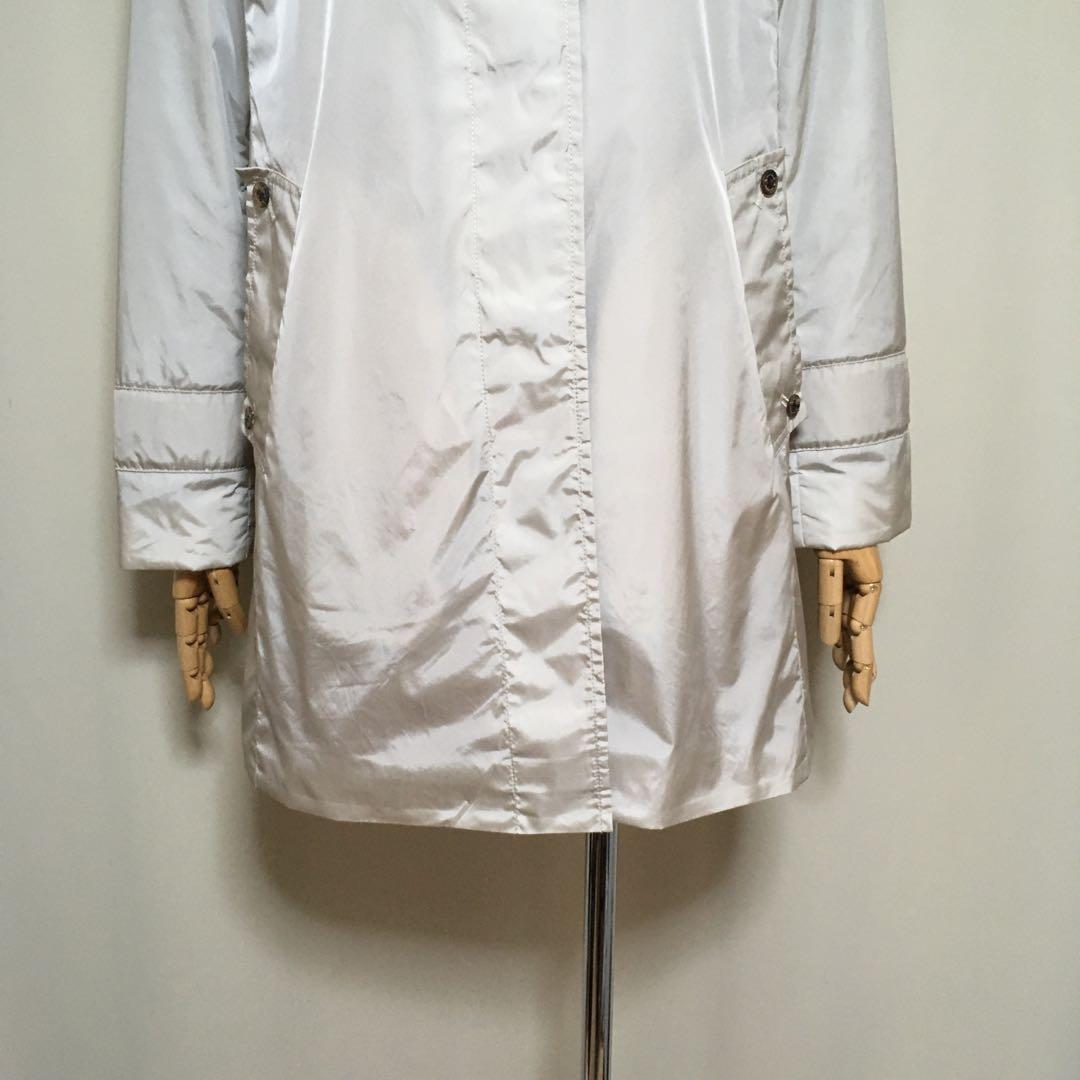 美品◇アクアスキュータム 定7.5万 ボアライナー付 AラインスプリングコートS