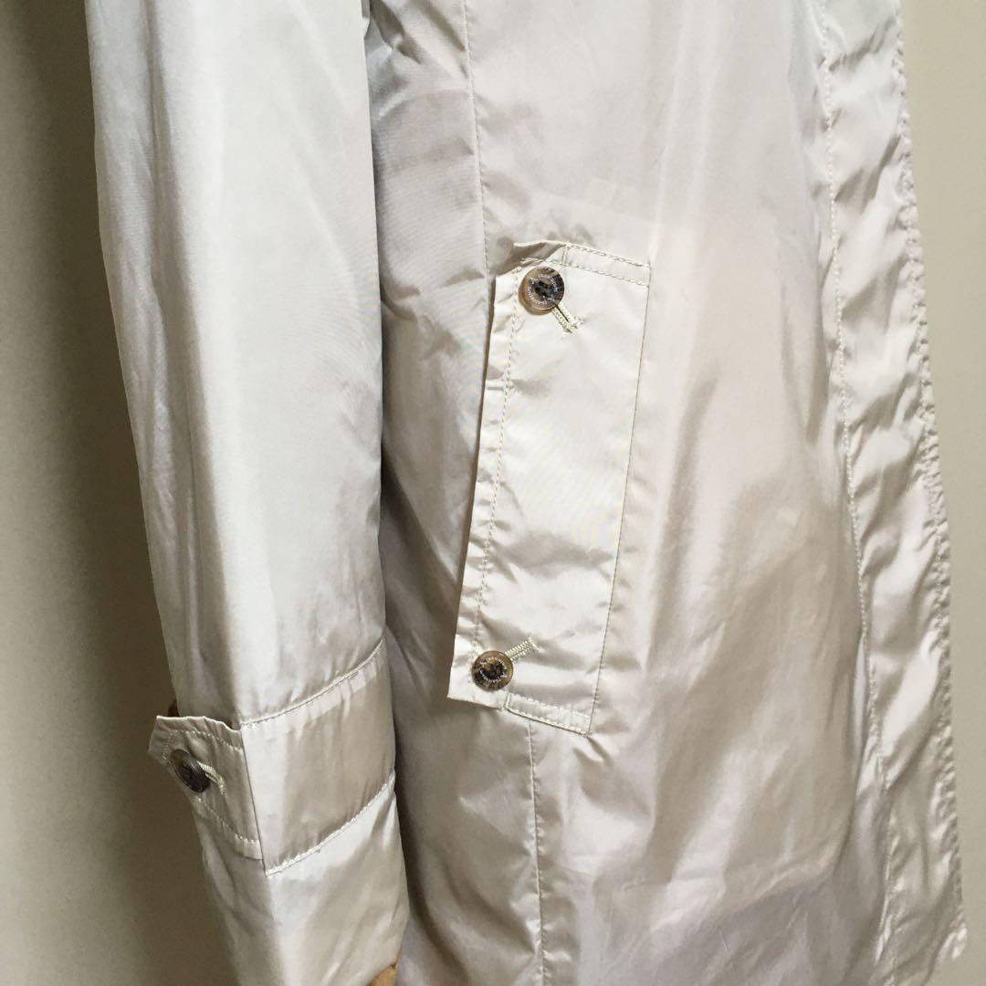 美品◇アクアスキュータム 定7.5万 ボアライナー付 AラインスプリングコートS