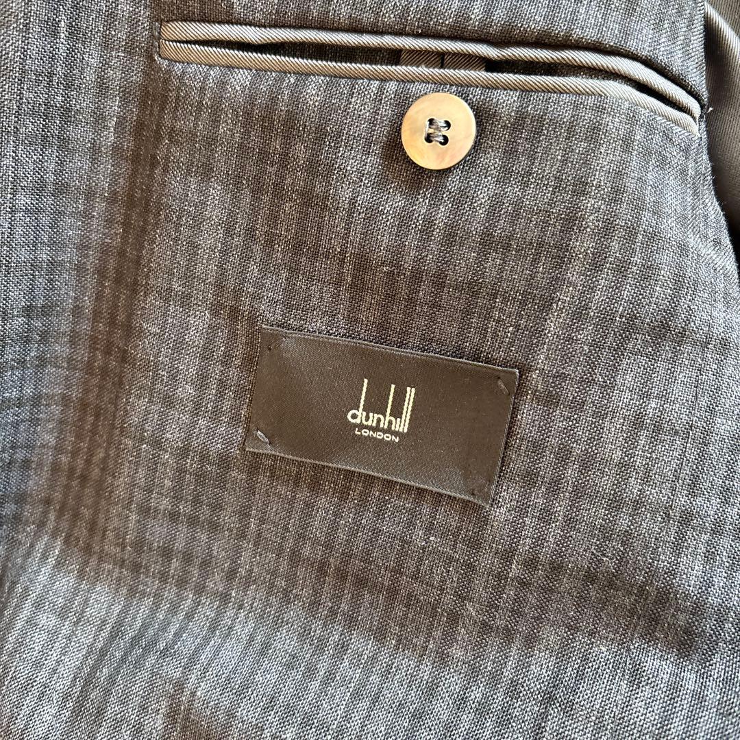 ダンヒル　グレー系チェック 2ボタンスーツセット
