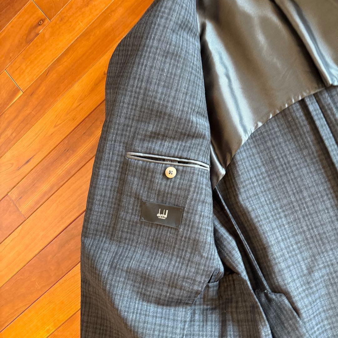 ダンヒル　グレー系チェック 2ボタンスーツセット