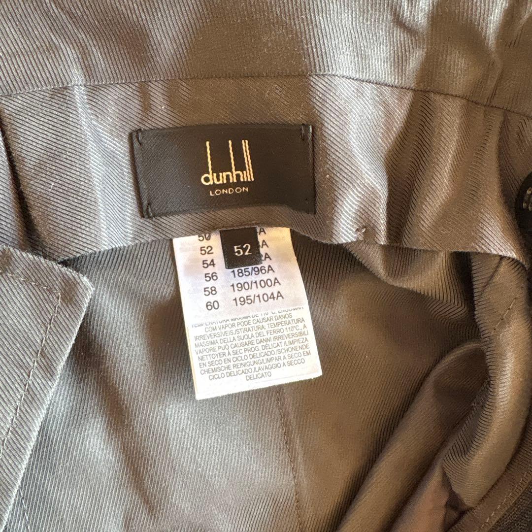 ダンヒル　グレー系チェック 2ボタンスーツセット