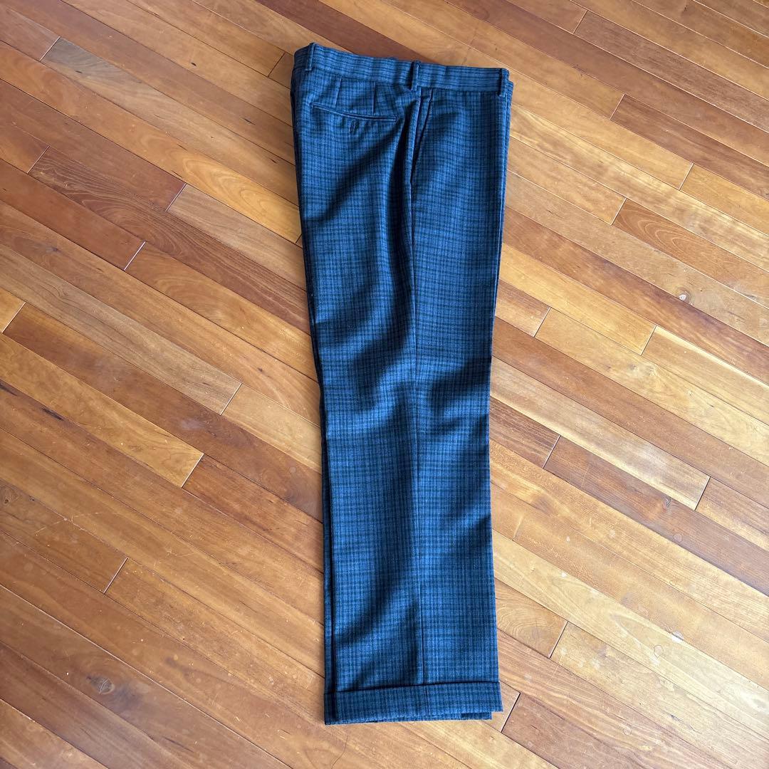 ダンヒル　グレー系チェック 2ボタンスーツセット