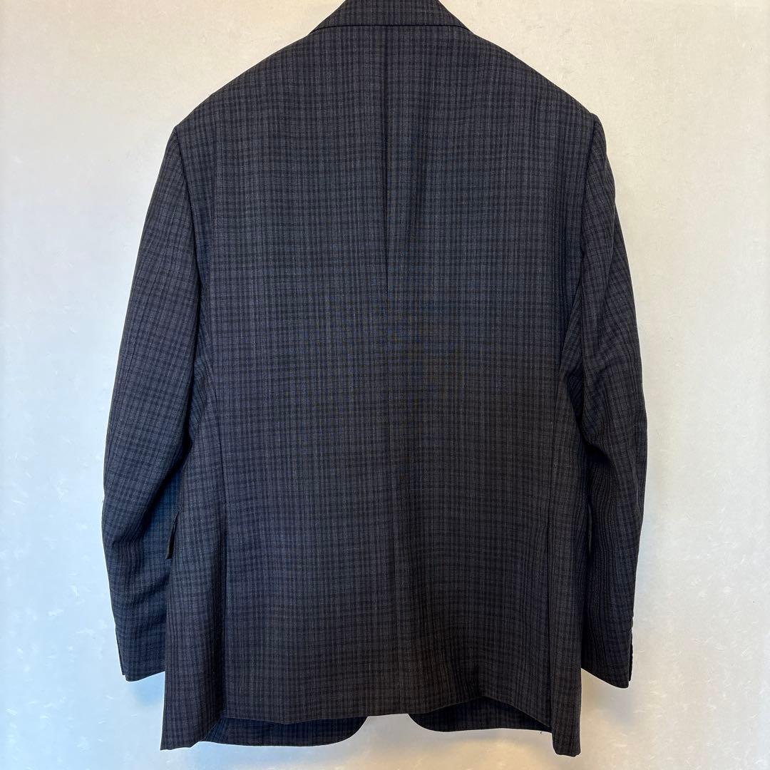 ダンヒル　グレー系チェック 2ボタンスーツセット