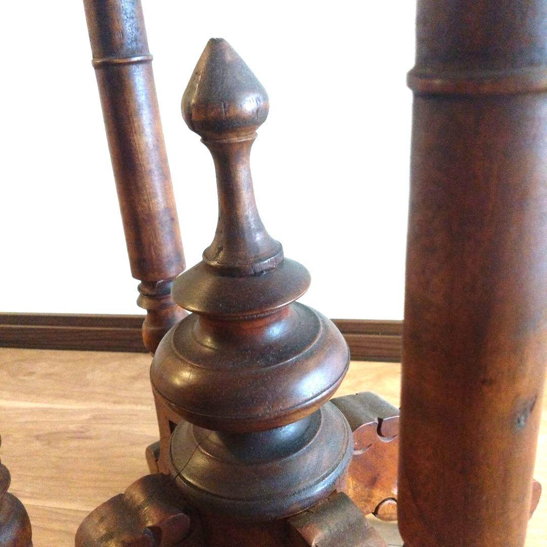 無垢材オーバル型　サイドテーブル