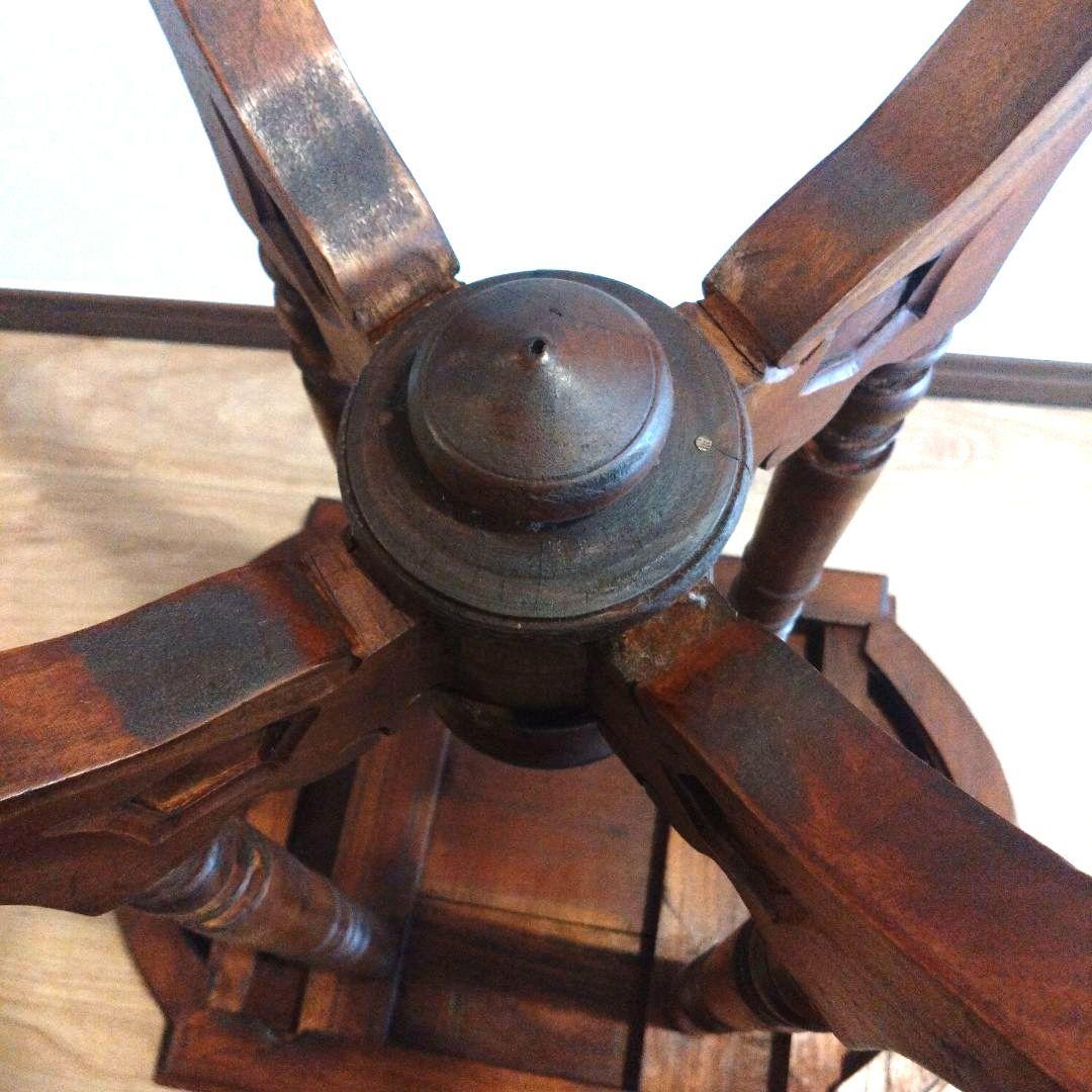 無垢材オーバル型　サイドテーブル