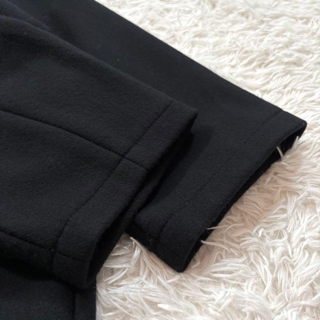 美品✨フレームワーク　ロング　Pコート　メルトンウール　ダブル　ネイビー　38