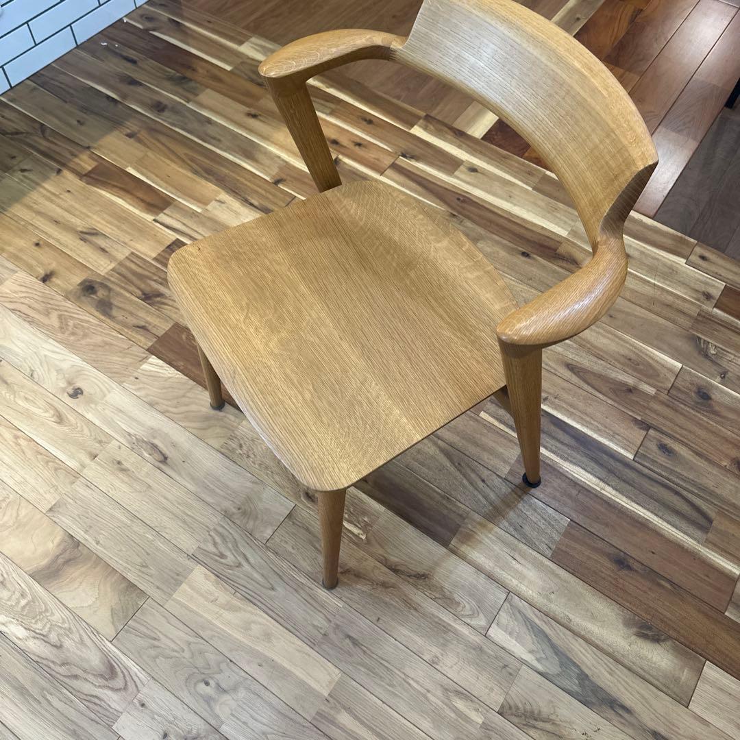 飛騨産業　SEOTO セミアームチェア（板座）KD201AN