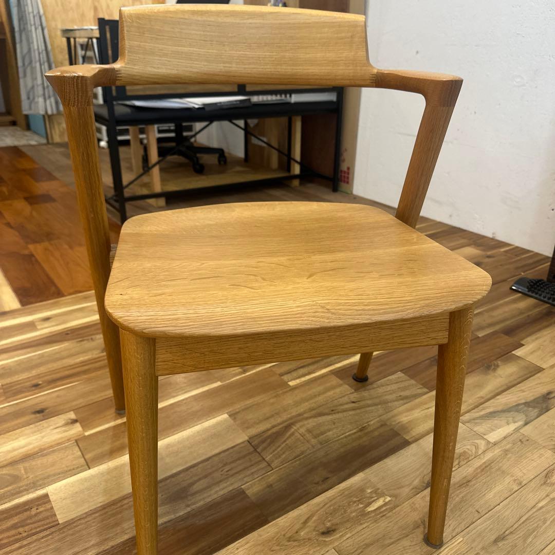 飛騨産業　SEOTO セミアームチェア（板座）KD201AN