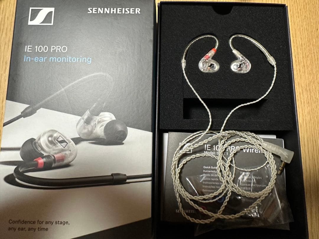 SHENNHEISER ie100pro リケーブル付 イヤホン