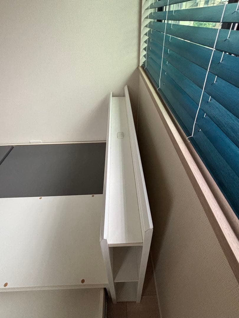 セミダブルベッドフレーム 引き出し収納付き ホワイト 白 ニトリ