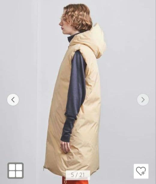 UNITED ARROWS ダウンベスト NATURAL 36(S)