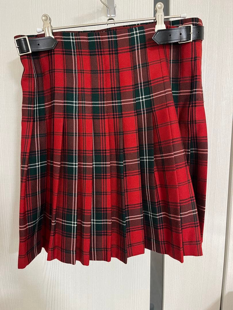 コムデギャルソンシャツガール　タータンチェック プリーツスカート