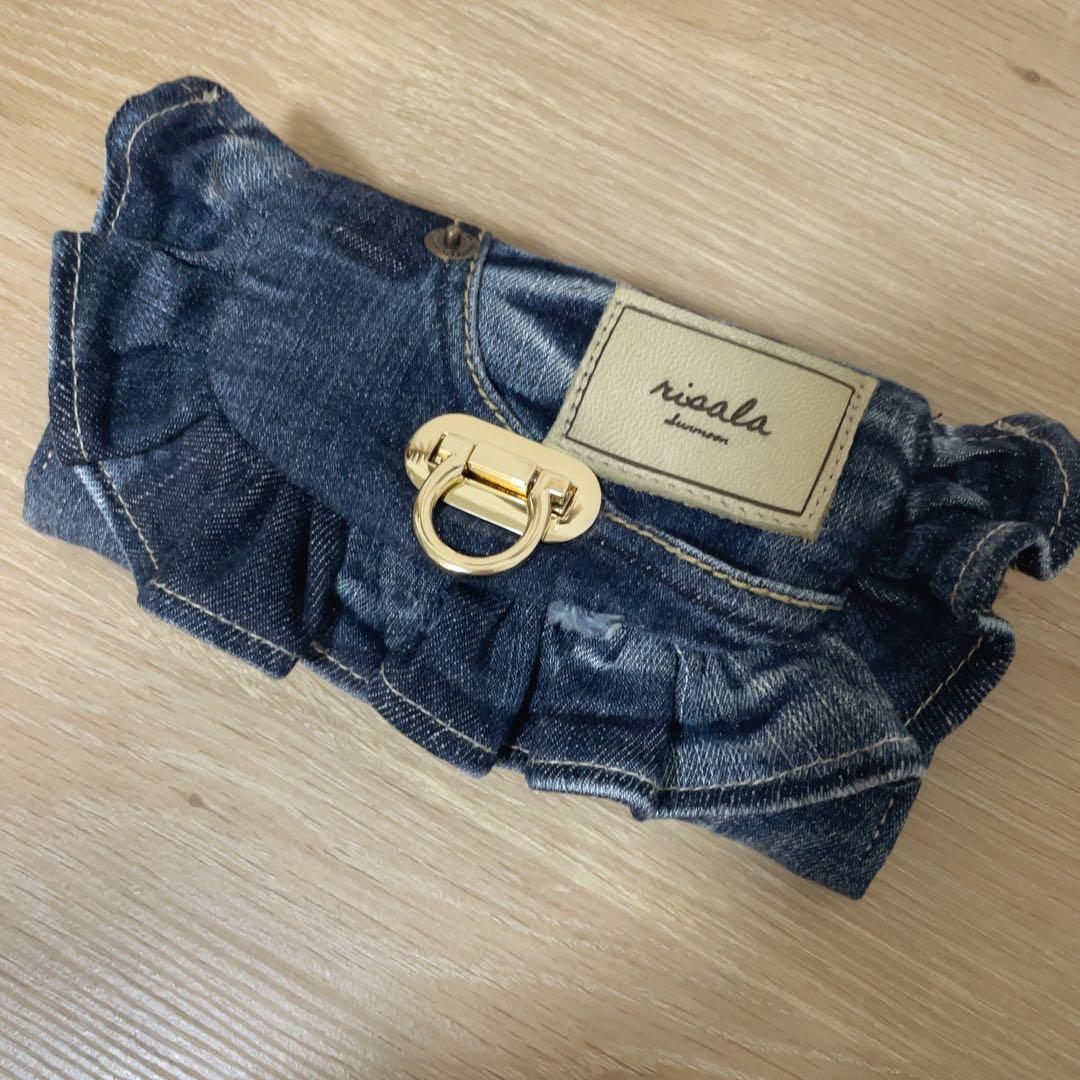 デニム フリル ウォレット