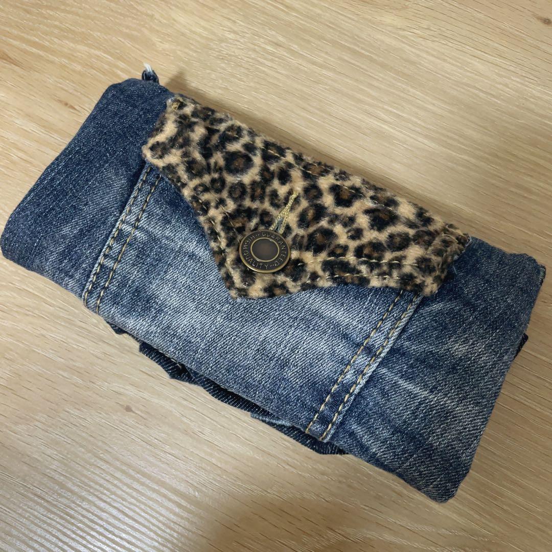 デニム フリル ウォレット