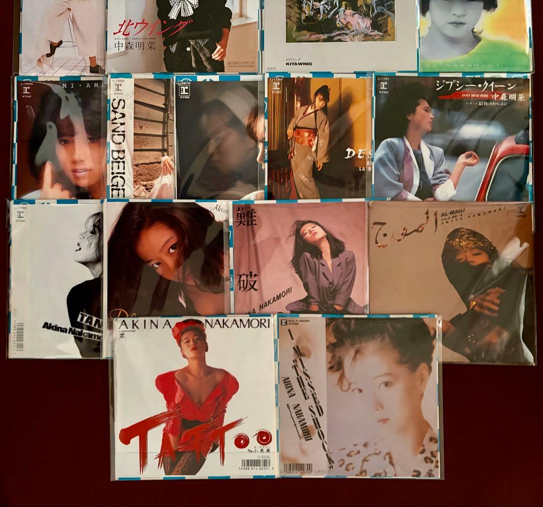 美盤美品 中森明菜さんEPレコード 少女A 1/2の神話 TATTOO他 23枚