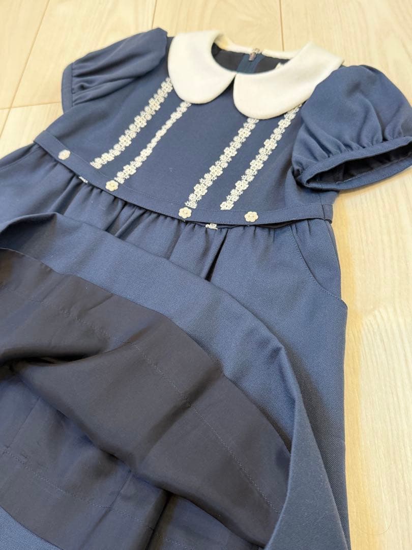 カリニッシモ 半袖ワンピース オーダー お受験 100cm相当