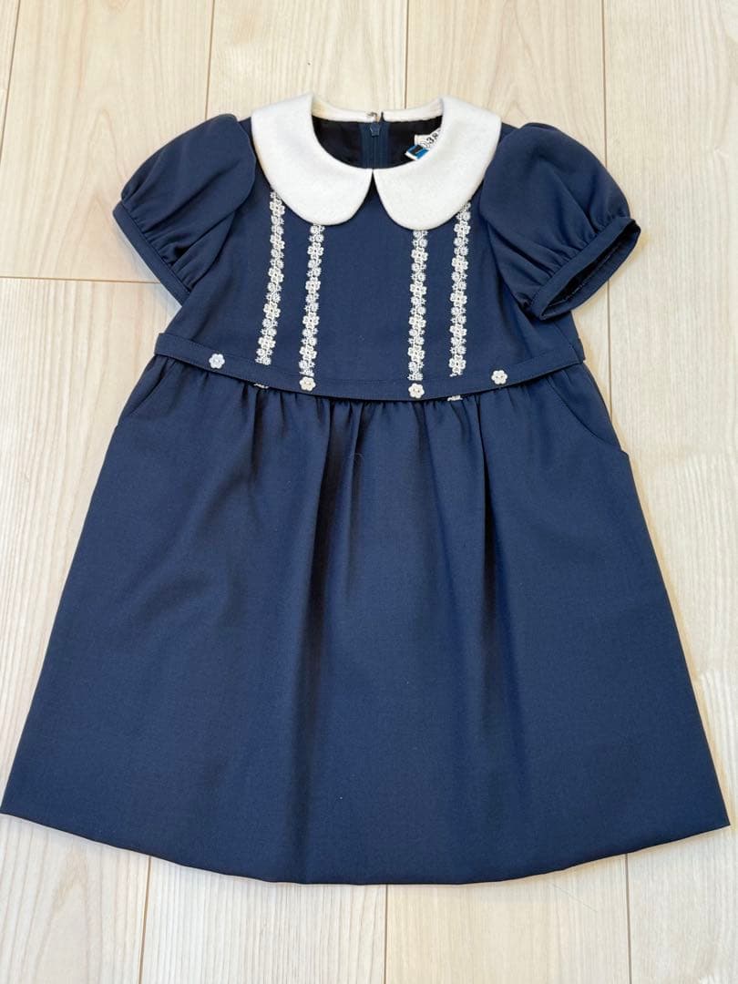 カリニッシモ 半袖ワンピース オーダー お受験 100cm相当