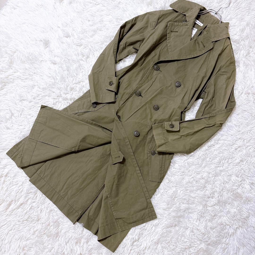 極美品 MADISONBLUE トレンチコート カーキ ロング丈 ベルト付 春秋