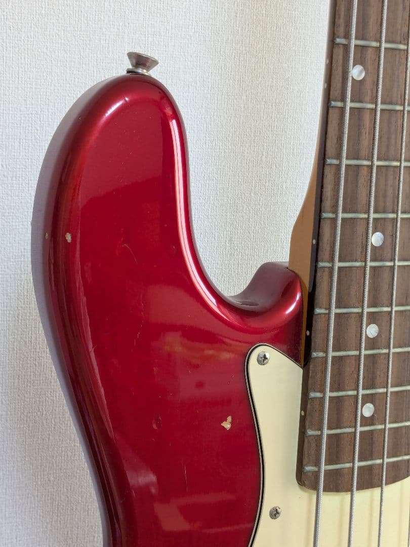 【ジャンク品】 フェルナンデス エレキベース 赤