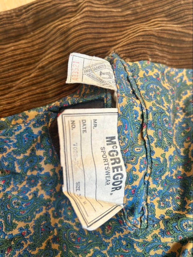 McGregor コーデュロイ テーラードジャケット