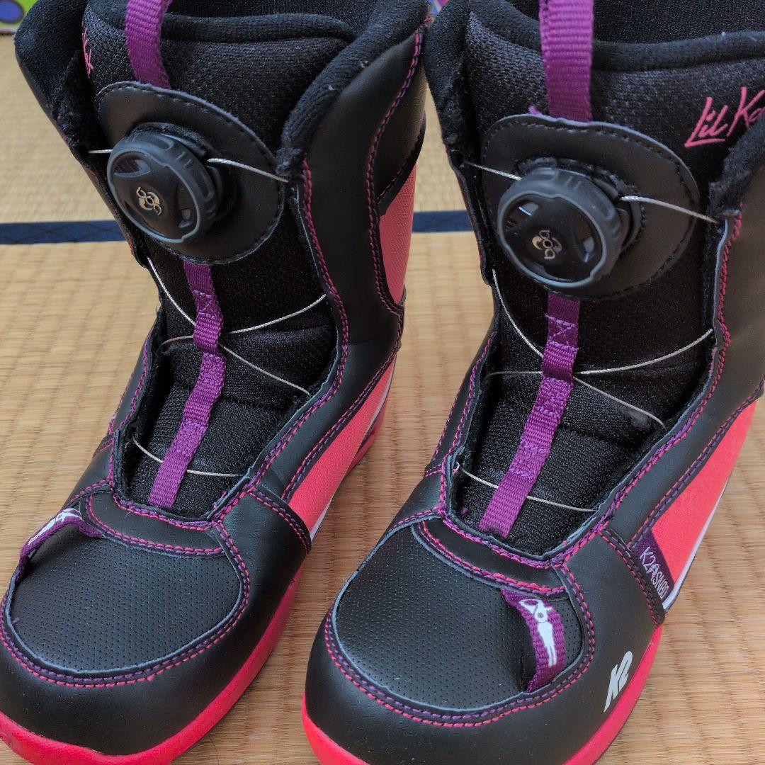 K2 Lil Kandi スノーボード110㌢&ブーツ21㌢セット　キッズ用