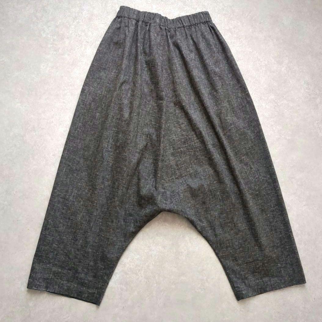 mizuiroind　ミズイロインド　サルエルパンツ　リネン　麻　2　日本製