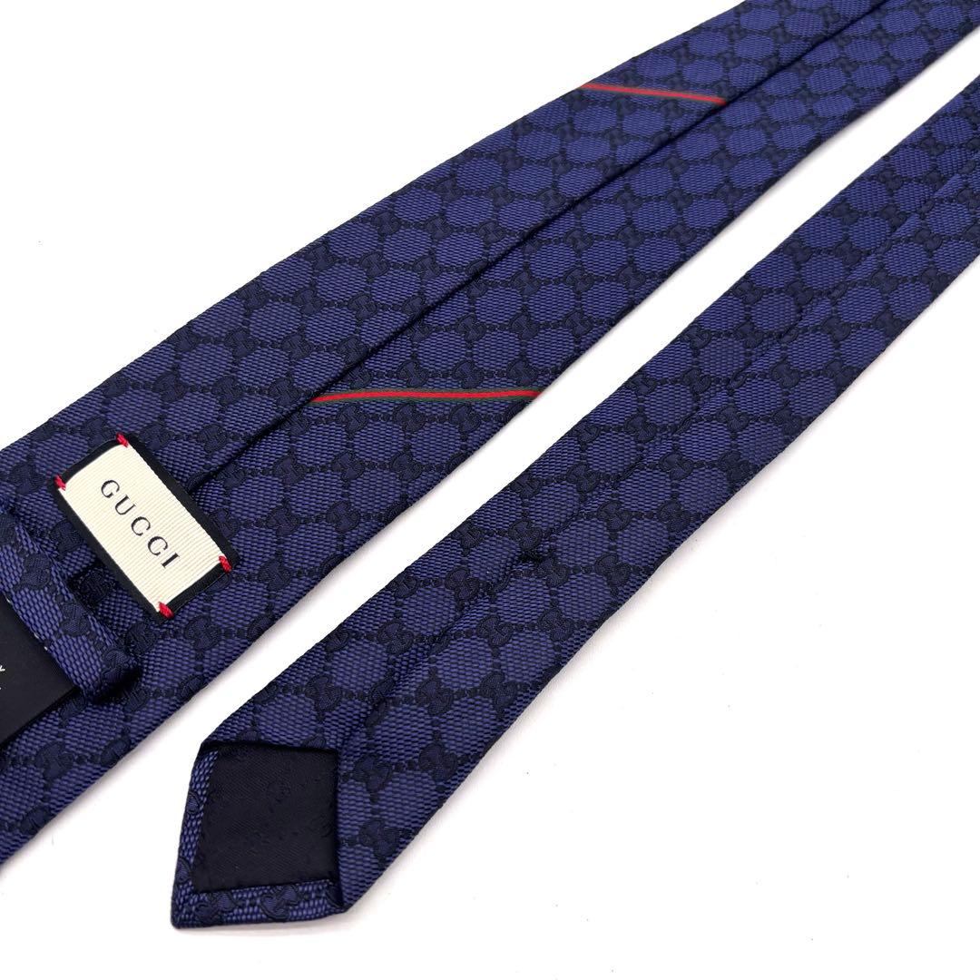 ✨極美品✨現行タグ✨GUCCI　ネクタイ　GG柄　シェリーライン　蜂　bee