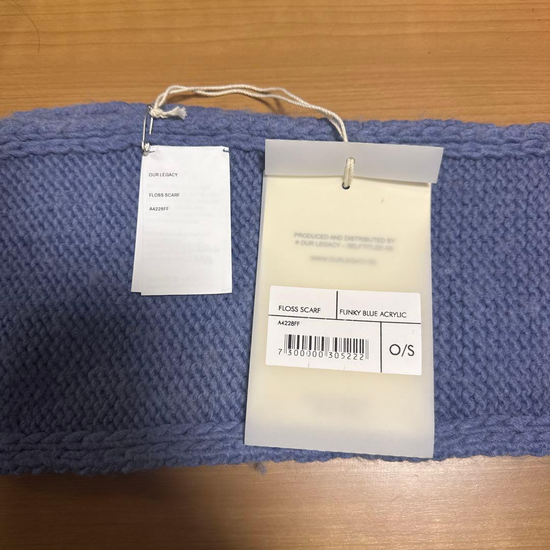 小物 Our legacy FLOSS SCARF Blue Acrylic