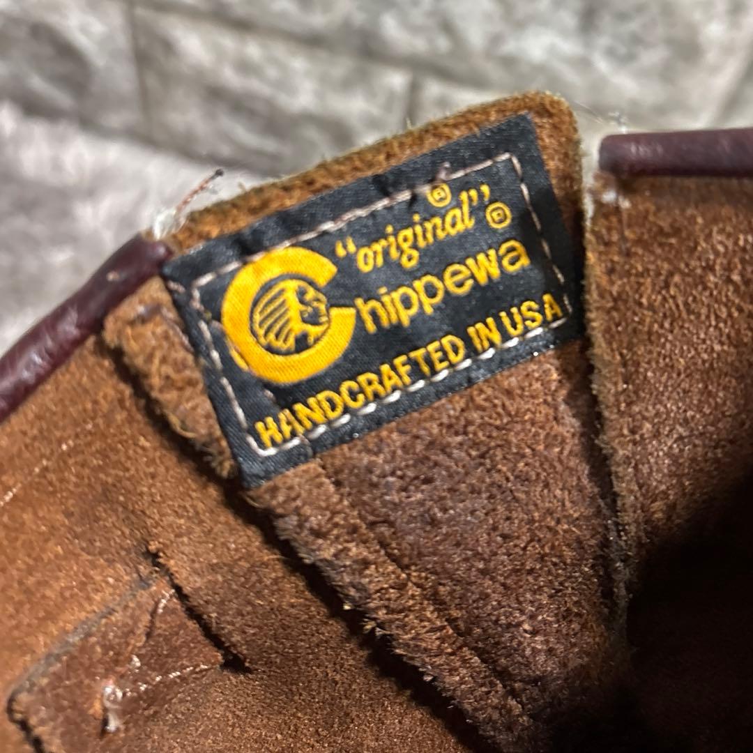 チペワ 1901M11 黒タグ USA製 スチールトゥ エンジニアブーツ 赤茶