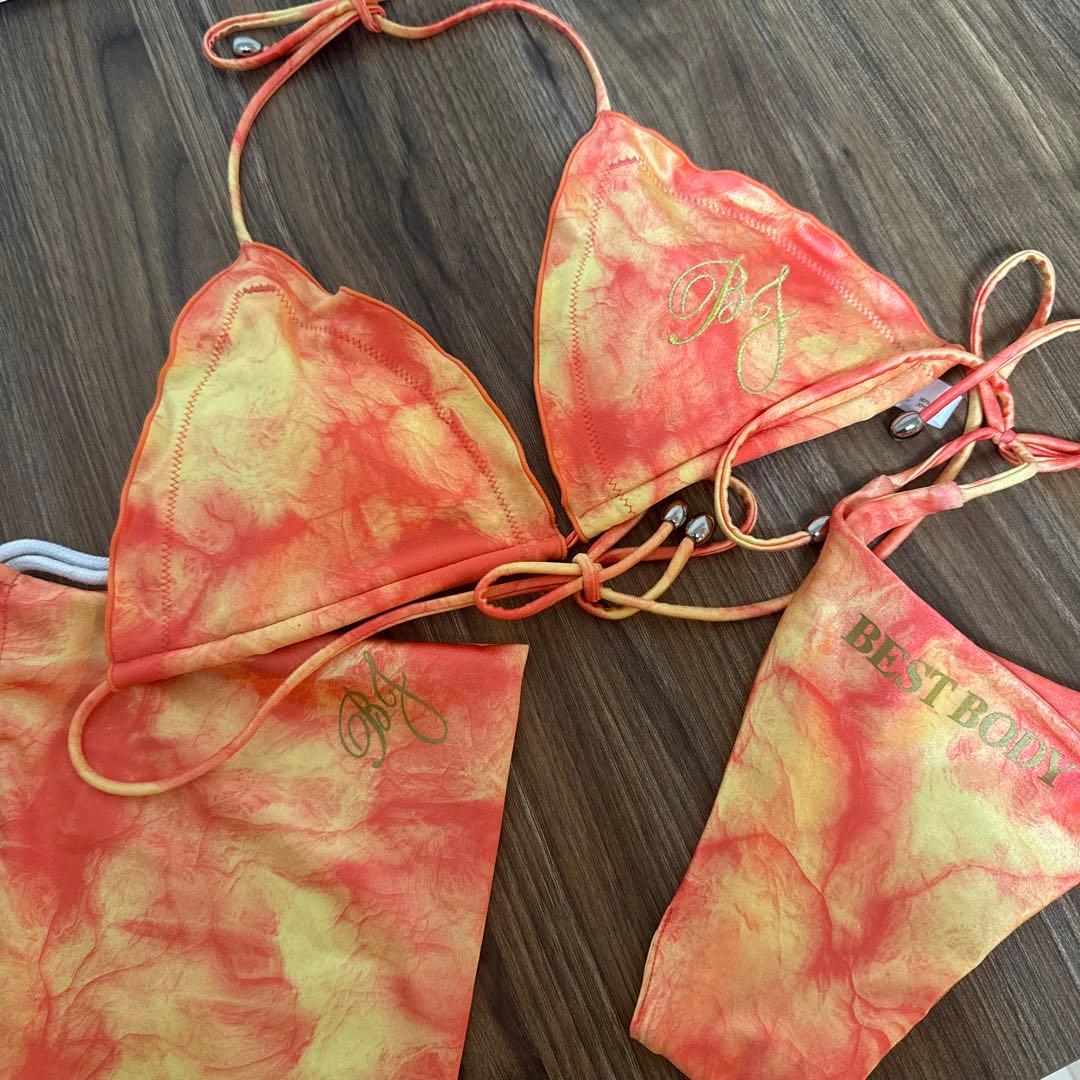 ベストボディジャパン　BBJ公式ビキニマーブルオレンジ　M