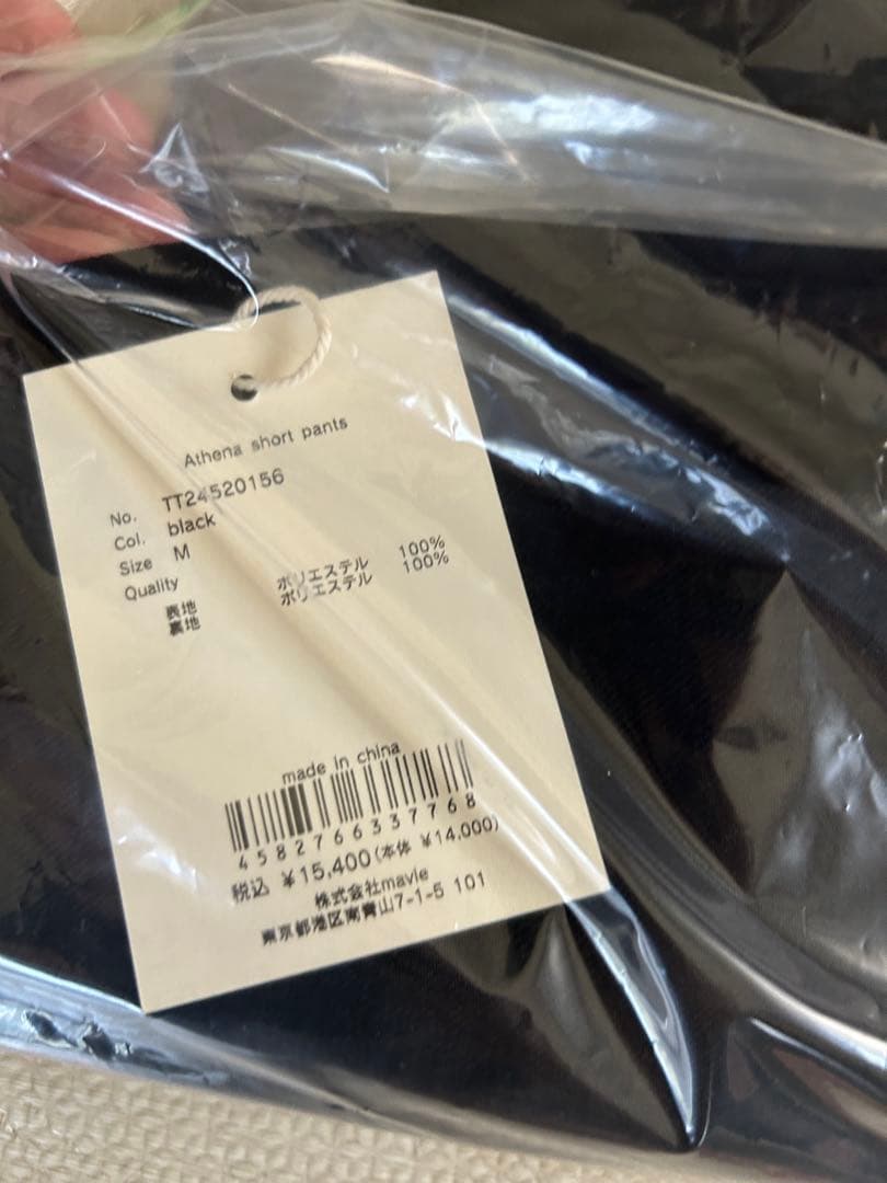 【新品タグ付】THE TOE Athena Short Pants ブラック　M