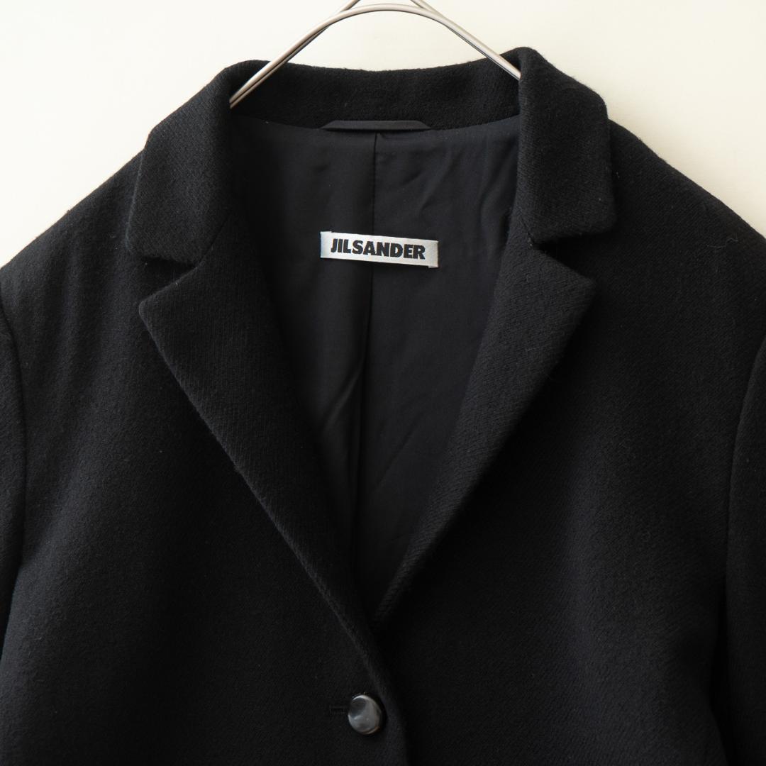 JIL SANDER ジルサンダー ウールカシミヤジャケット 36 黒 ドイツ製