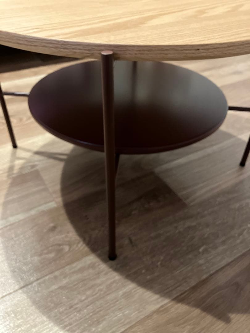 unico HOYESホイス　ローテーブル 組立て不要