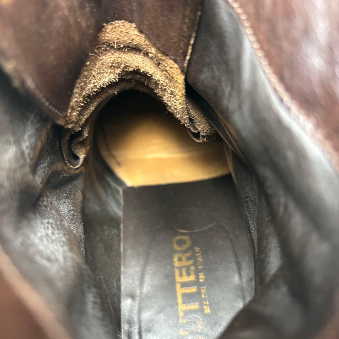 【美品】ブッテロ ワークブーツ レースアップ B1101 ブラウン 27.5