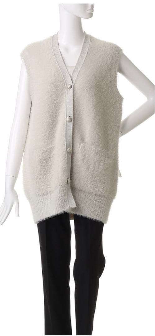 SLOANE スローン 7Gシャギーニットジレ