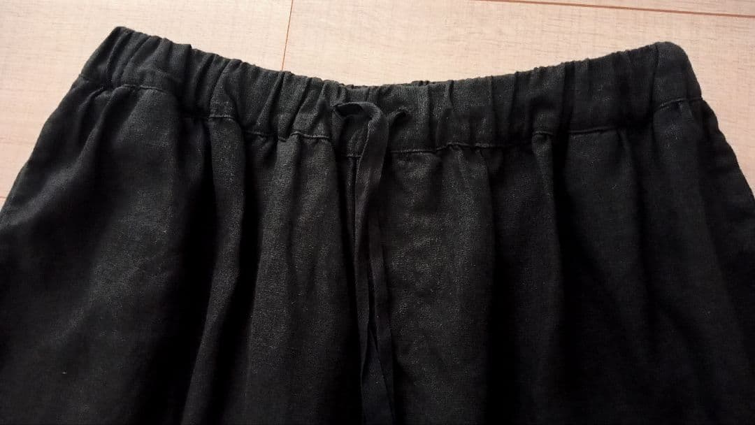 1週間だけ値下げします　nest Robe リネンイージーパンツ ブラック