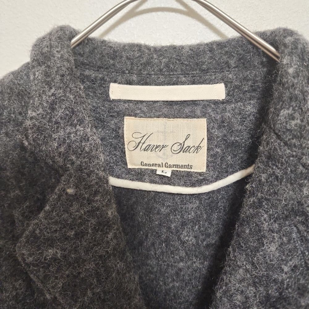 ハバーサック　ウールコート　L　上質　暖かい　made in Japan