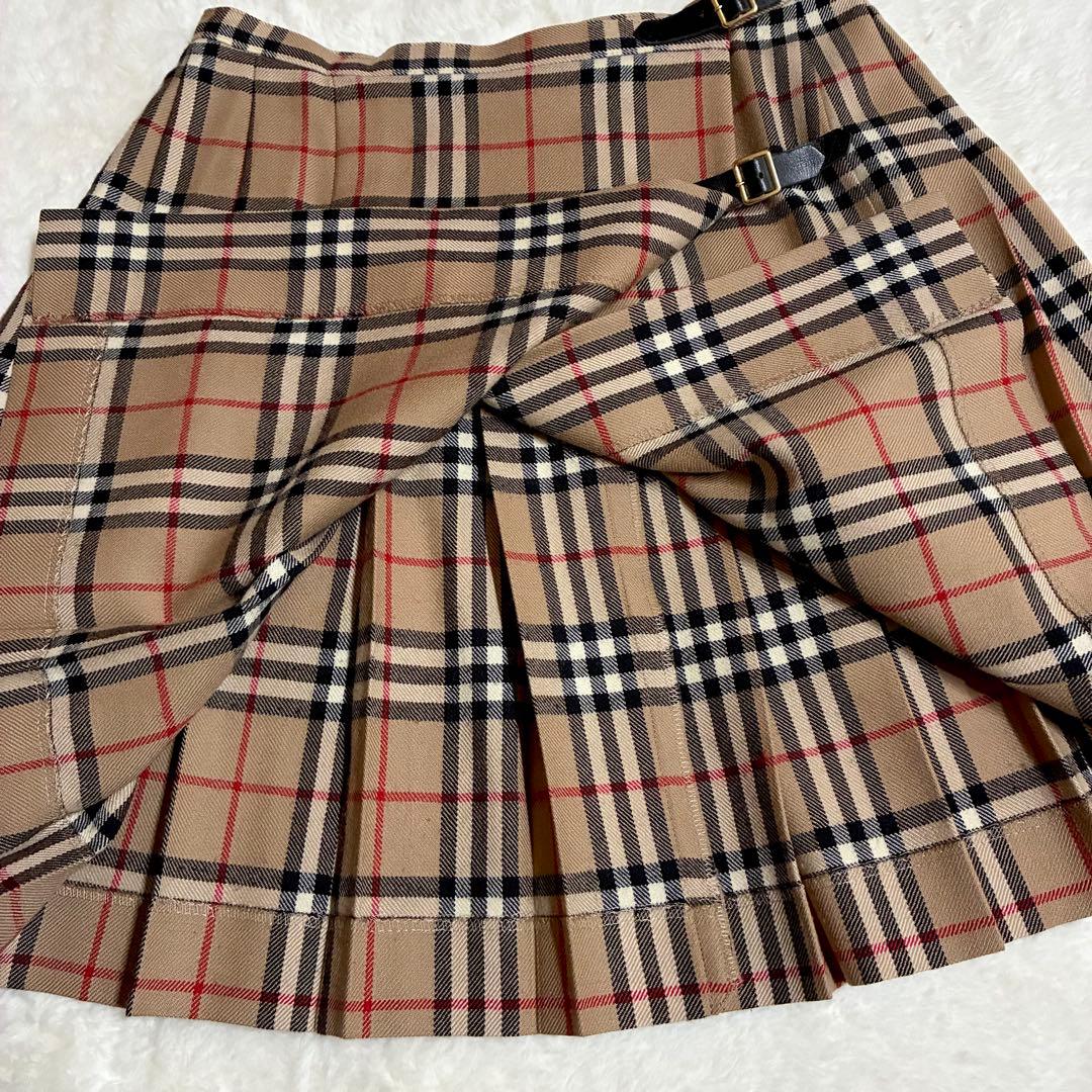 美品　BURBERRY BLUE LABEL プリーツスカート　ノバチェックM