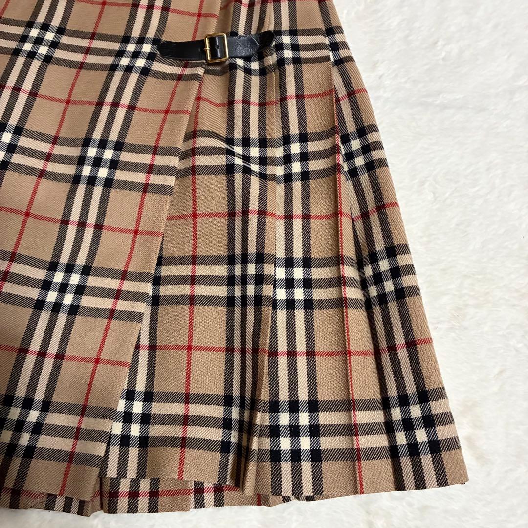 美品　BURBERRY BLUE LABEL プリーツスカート　ノバチェックM