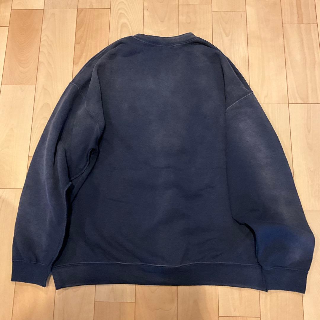 RNAユーズドエフェクトラビットトレーナーネイビー