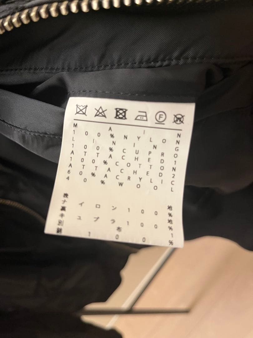 ANREALAGE ブラック MA-1 ジャケット 48