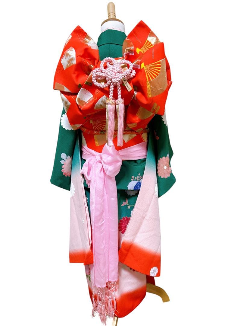 お買い得セット♡七五三　7歳　女の子　フルセット　一式　緑