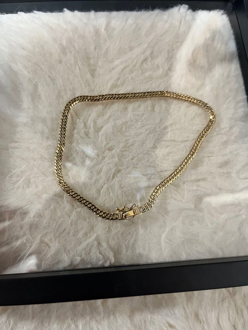 K18 喜平6面 ダブル 10g 24.5cmアンクレット