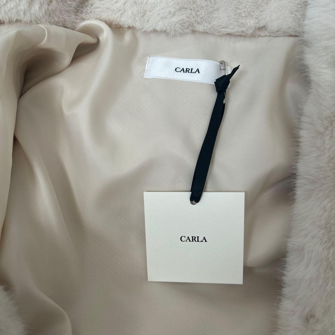最終値下げ【新品未使用/タグ付き】CARLA / エコファーフードコート